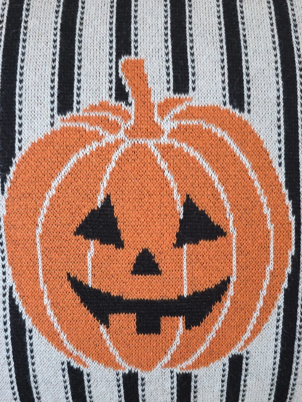 Pillow 14 X 20 IN Large 100% Cotton Halloween Jack-O-Lantern Stripes Pumpkins 🎃